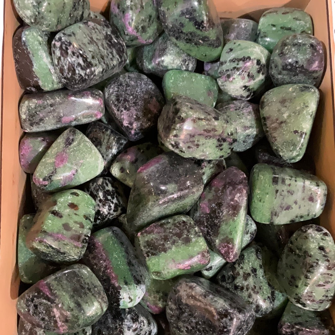 Ruby in Zoisite Tumbled